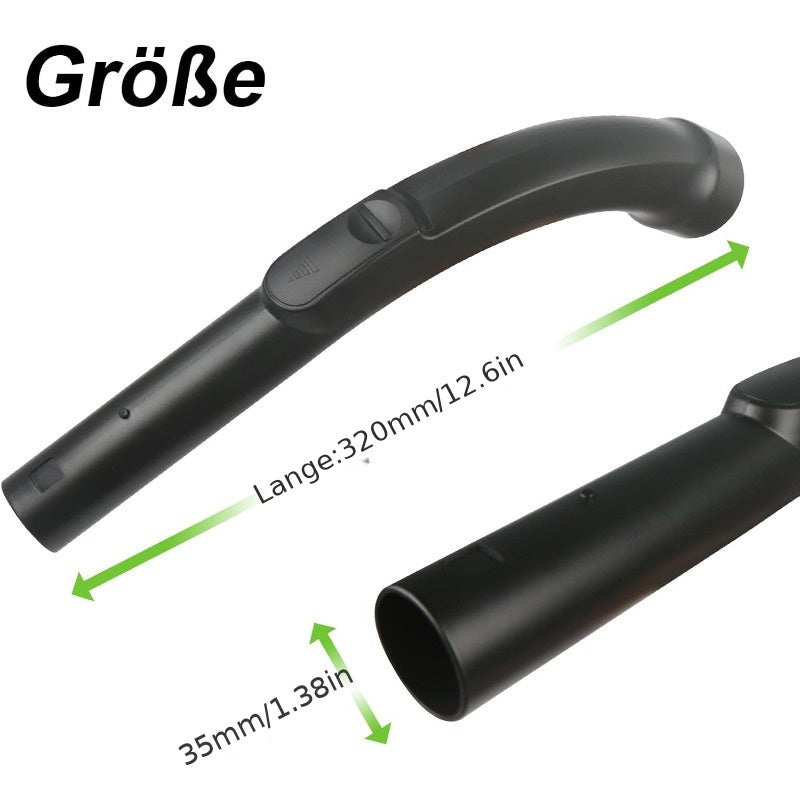 Eco-Friendly Vacuum Cleaner Spare Handle Made of Long-Lasting Plastic with Comfortable Design, Compatible with S8340 S381 C3 Classic C1 ECOLINE Models, No Electricity Needed