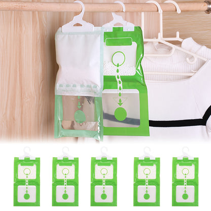 Moisture Absorber Bags for Closets - 1/3/5 Pack, Dehumidifier Packets for Home Wardrobe, Easy to Hang with Visible Effects.