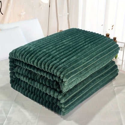 Thickened Warm Drawstring Blanket - Multifunctional Solid Color Plush Blanket