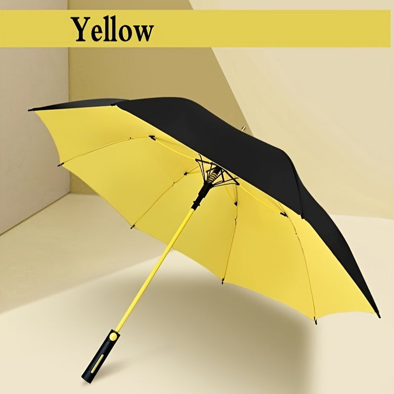 Minimalist style automatic umbrella with water-resistant canopy, carbon fiber ribs, and wind-resistant design.