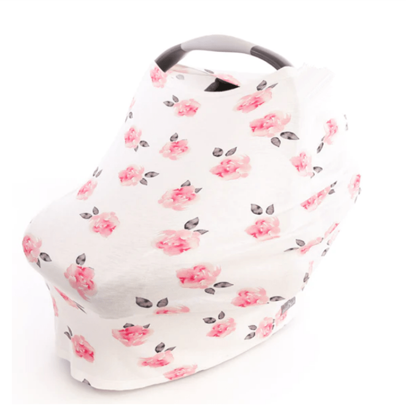 A versatile 4-in-1 Baby Car Seat Cover that doubles as a canopy, nursing cover, and more - the perfect accessory for your little one!