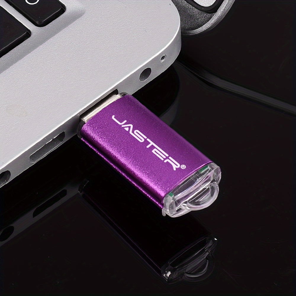 JASTER Mini USB Flash Drive in various sizes and colors with free key chain, ideal as creative gifts.