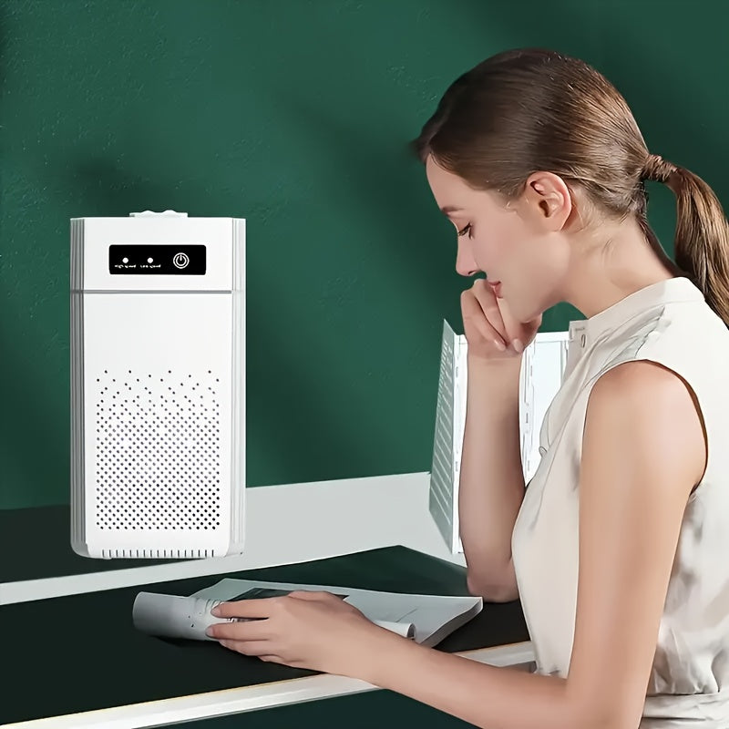 HEPA Air Purifier with Nightlight, Touch Control, USB Powered - Perfect for Home and Office, Removes Smoke, Dust, and Pet Dander