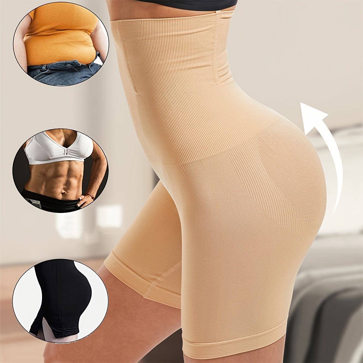 High Waist Control Panties for Women - Flat Belly, Butt Lifter, and Hip Shaper