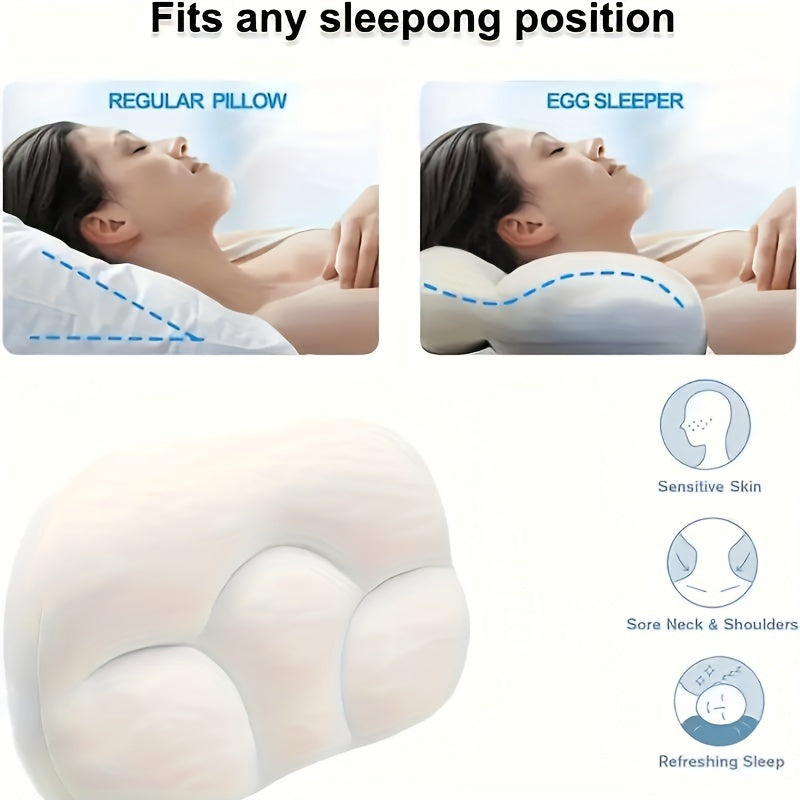 SoftTouch Multifunctional Pregnancy Pillow - This polyester fiber egg-shaped cushion provides whole body support for a comfortable and soft full body pregnancy wedge pillow. Perfect for use in the bedroom and living room.