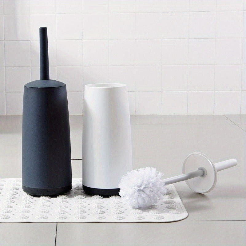 Introducing the WYX Cleaning Brush: A Contemporary Japanese Toilet Brush and Seat Holder Set. This innovative bathroom cleaning tool is non-electric, ensuring thorough cleaning of every corner with minimal effort. Easy to maintain, keeping your bathroom