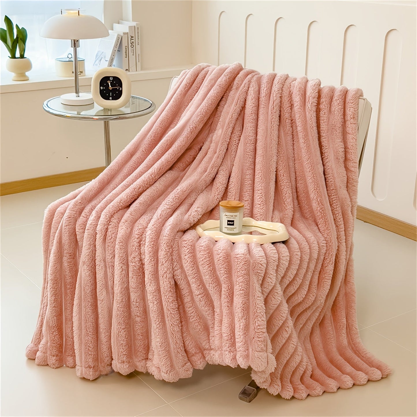 Indulge in the luxury of a Soft Plush Faux Rabbit Blanket - Cozy, Warm, and Stylish for Home, Work, or On the Go - Perfect Gift for Any Occasion