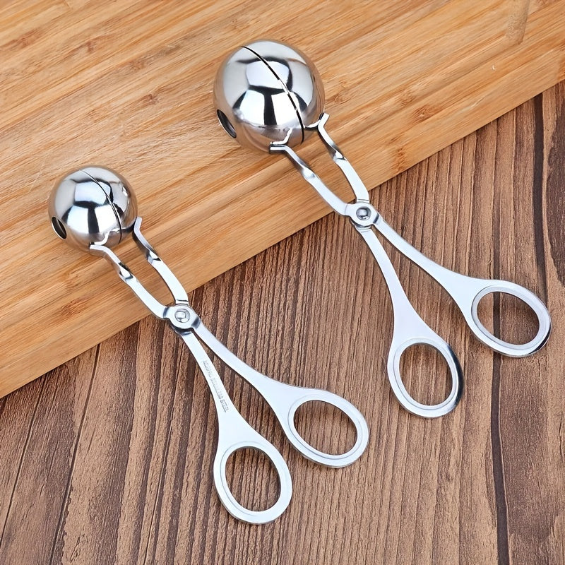 Multi-purpose stainless steel kitchen tongs - Ideal for various foods - Strong clip for home and restaurant.