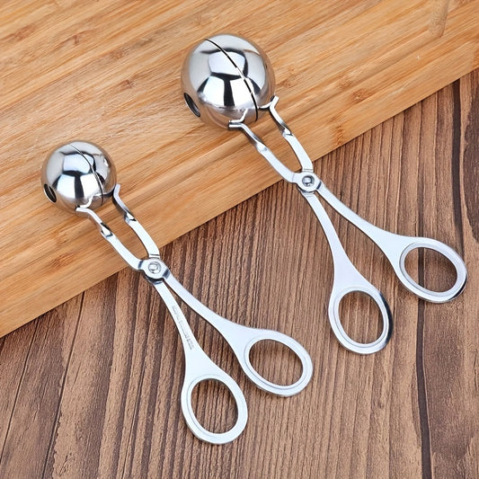 Multi-purpose stainless steel kitchen tongs - Ideal for various foods - Strong clip for home and restaurant.