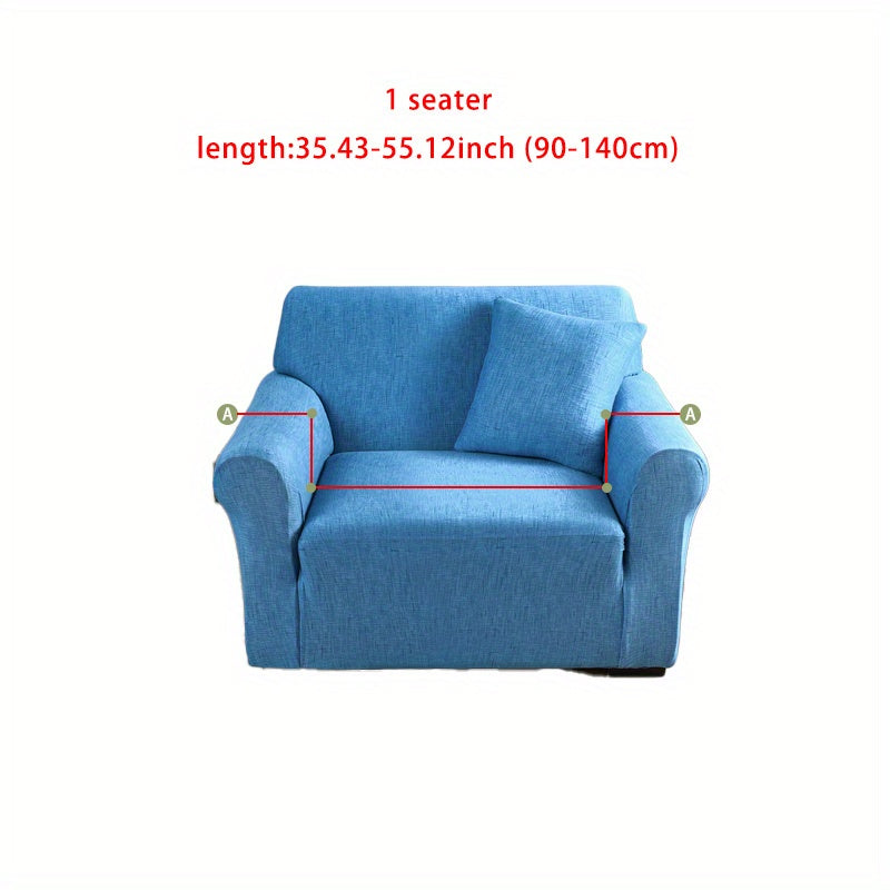 Sofa cover with elastic spandex for lounge chair, available in various sizes.