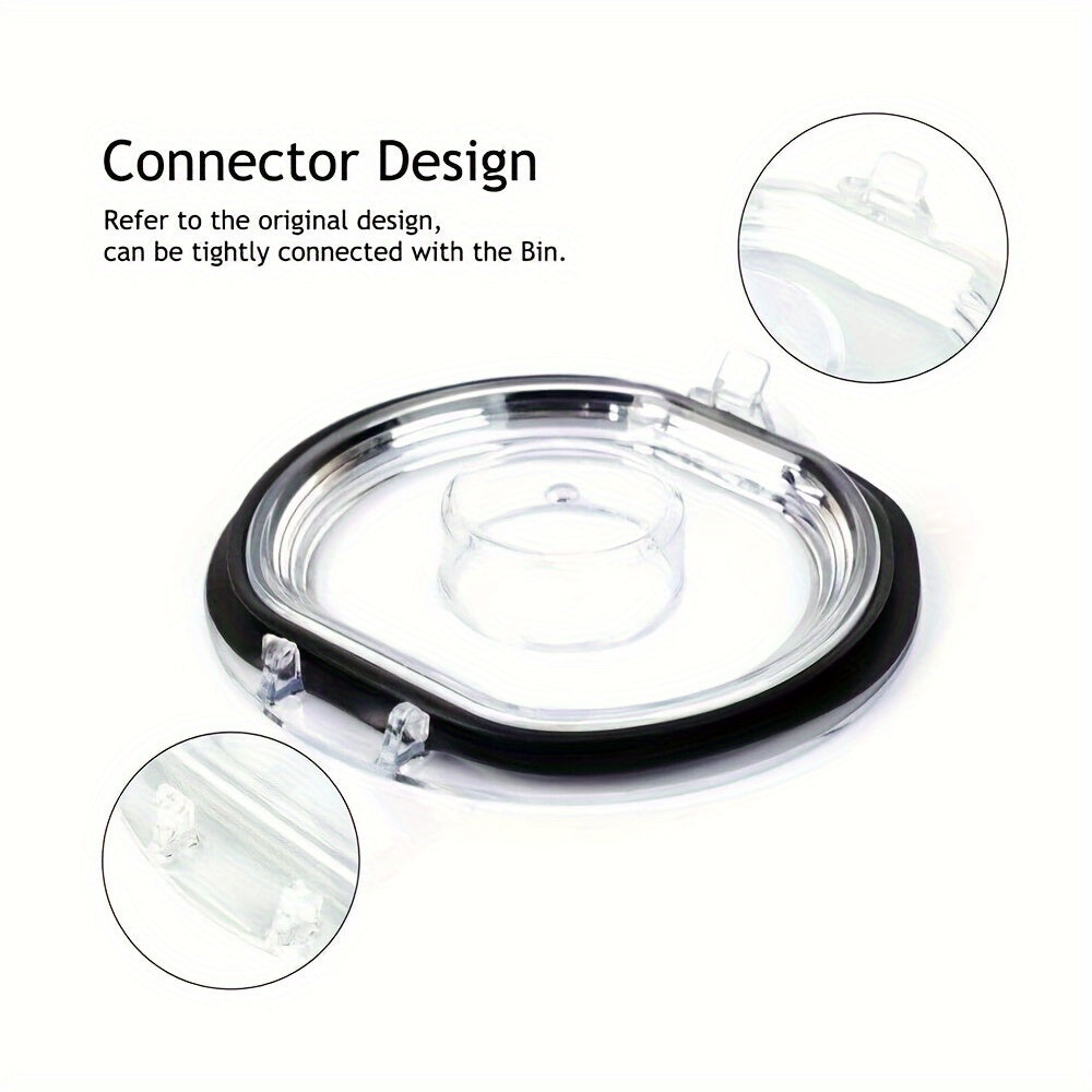 Durable Plastic Dust Bin Cap with Sealing Ring for V7 and V8 Models - Compatible Dirt Cup Accessory for Vacuum Cleaners, Featuring Connector Design for Easy Attachment.