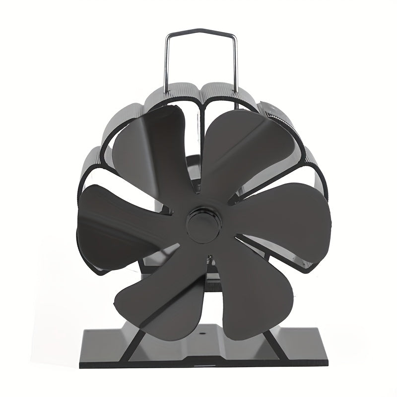 The Six-Leaf Fireplace Fan is perfect for gas stoves, outdoor ice fishing, and cooking. This thermal heating fan provides powerful heat distribution.