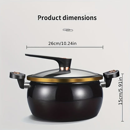 The 8L Gallon Large Capacity Multifunctional Non-stick Cast Iron Pot is perfect for making stews, soups, and more. It is compatible with induction cookers and gas stoves, making it essential for home, outdoor, and restaurant use.