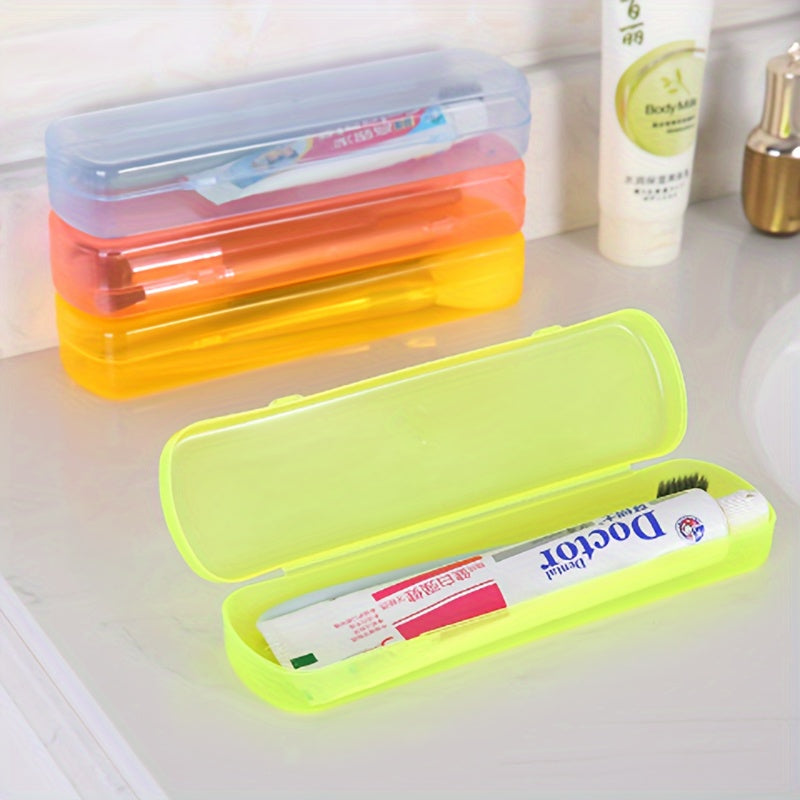 Versatile storage case for toothbrushes and toiletries, perfect for travel, outdoor use, and home organization.