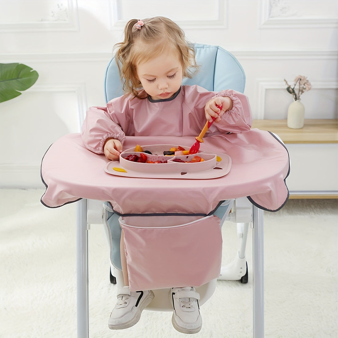 Bibs for Babies: Waterproof, Anti-dirty, Stain and Odor Resistant, with Sleeves, Perfect for Highchairs and Playtime - Suitable for Ages 6-36 Months