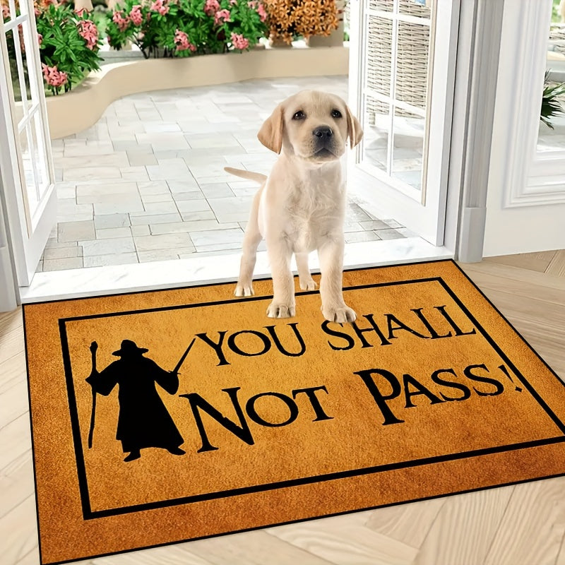 Non-Slip Wizard Silhouette Doormat - Made with Durable Polyester, Suitable for Machine Washing, Suitable for Indoor or Outdoor Use - Perfect for Entryways, Bedrooms, and Hallways - Available in Various Sizes: 15x23 inches, 19x31 inches, 23x35 inches