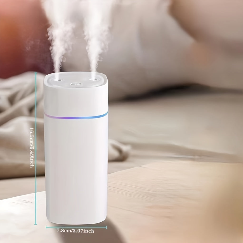 Quiet double spray humidifier for home, bedroom, car - fresh, clean air and moisturized skin