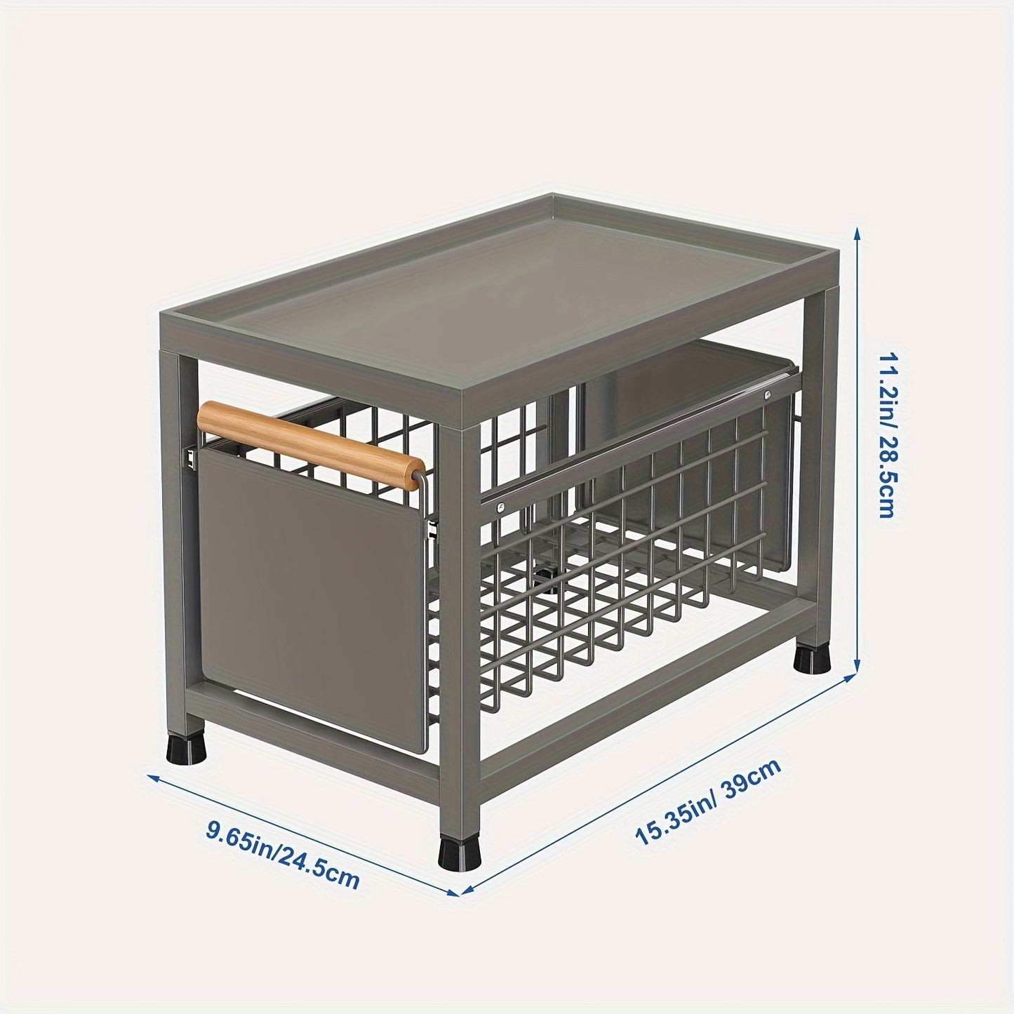 Spice Rack Organizer for Kitchen Cabinets – Durable Pull-Out Design, Easy-to-Install, Affordable Kitchen Gadget