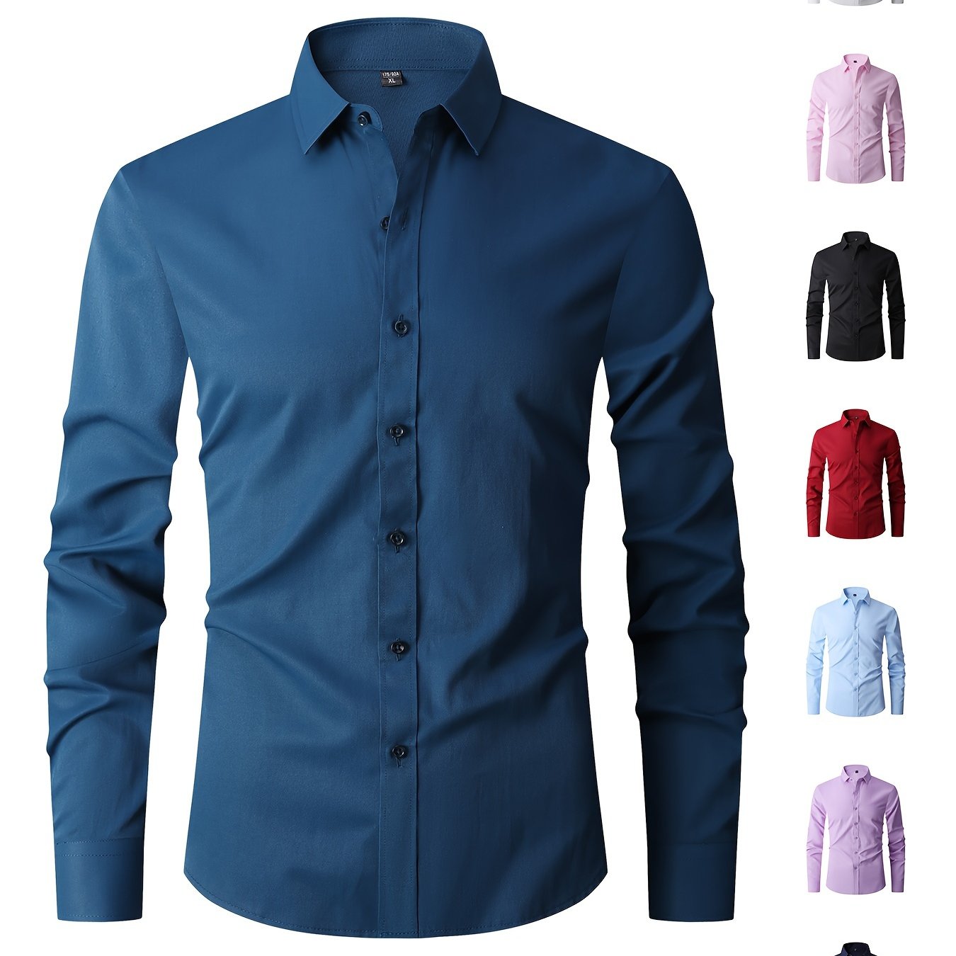 Men's formal long sleeve shirt for business occasions, classic design. Great gift idea.