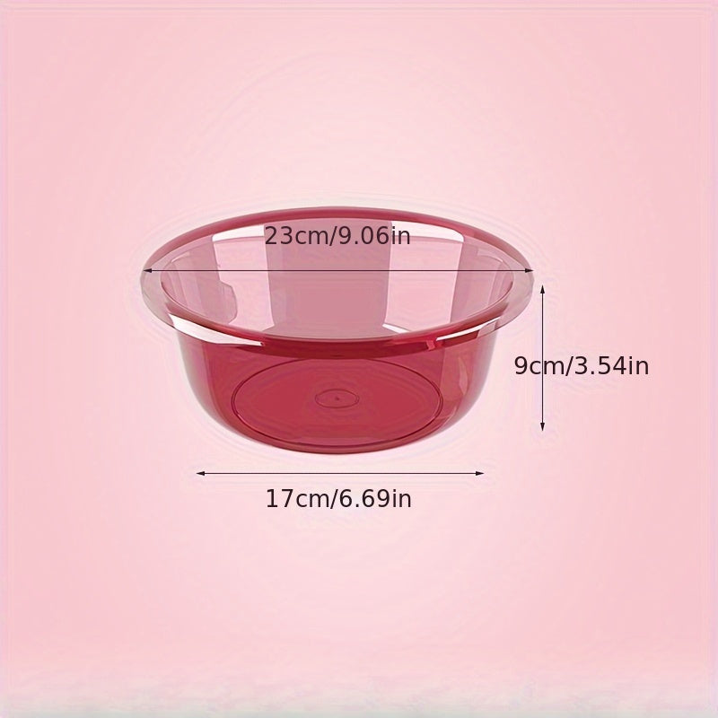 Large Durable Plastic Washbasin for Kitchen - Ideal for Washing Vegetables, Fruits, and Feet