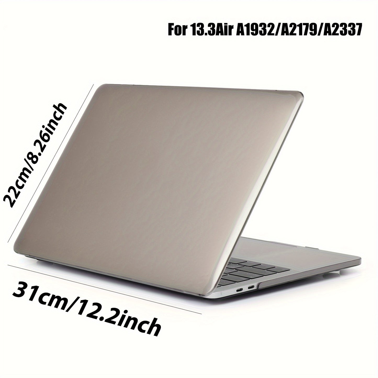 Protective case for MacBook Air/Pro, with non-slip pad and waterproof/dust-proof features. Fits models A2485, A2780, A2681, A2337, A2338.