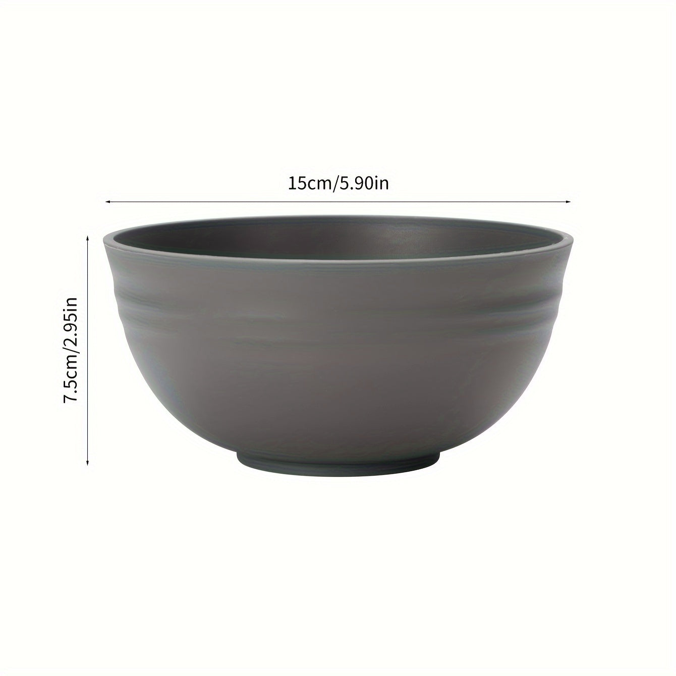 Durable plastic bowls safe for microwave use, perfect for meals at home or on-the-go. Offered in sets of 2, 4, or 6.