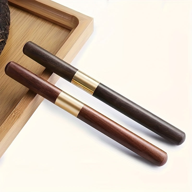 Premium Ebony Rosewood Tea Knife Set, ideal for Pu'er Tea aficionados. Set includes Tea Needle and Cone, measuring 16cm/6.2in.