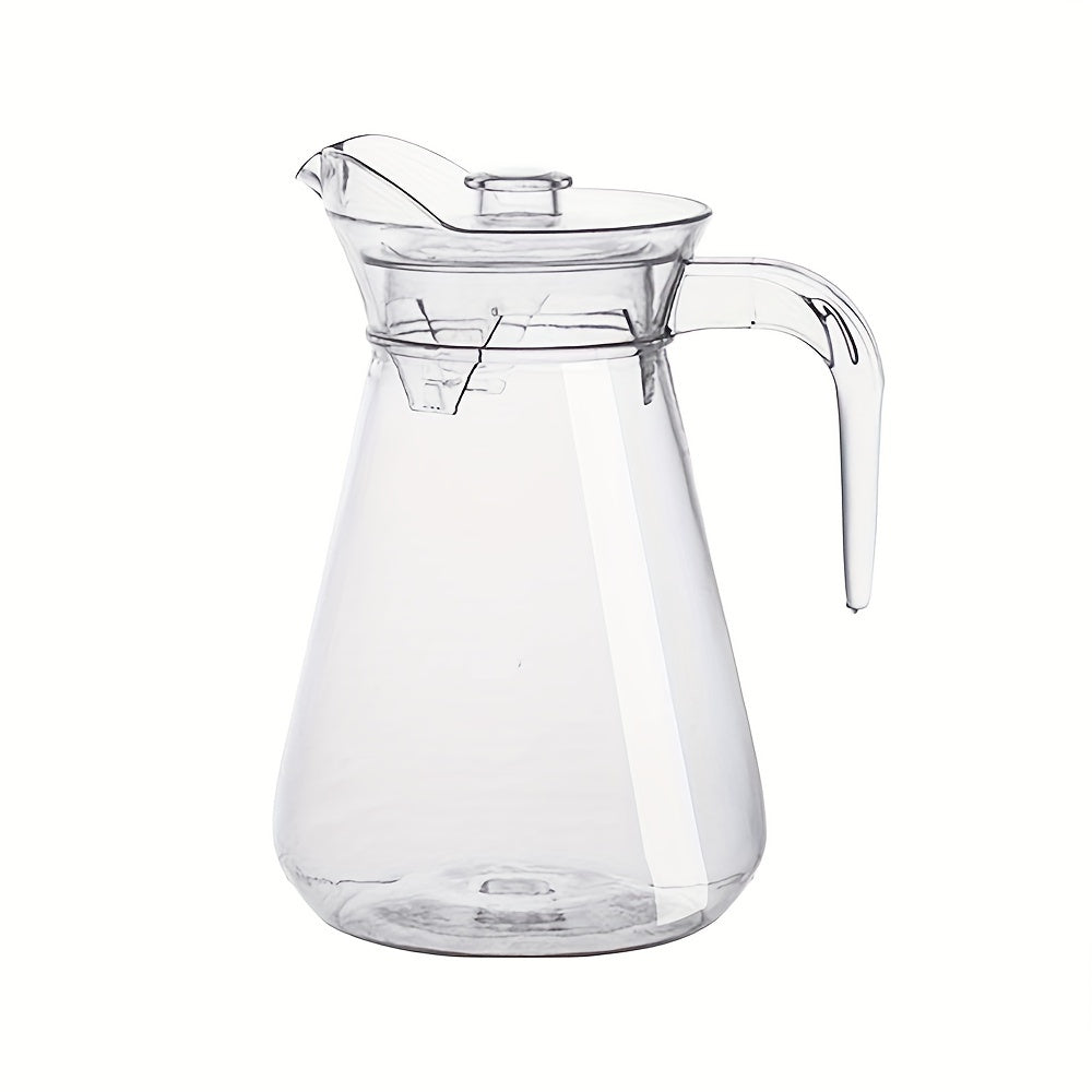 Heavy duty acrylic water pitcher with lid, available in 32oz, 50oz, and 67oz sizes. Ideal for cold beverages in summer, perfect for serving juice, milk, and hot or cold drinks at home, restaurants, or hotels.