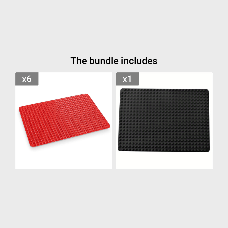 Durable Non-Stick Silicone Pyramid Cooking Mat for Baking, Microwave Oven, and Pastry - Convenient Cleanup and Long-lasting