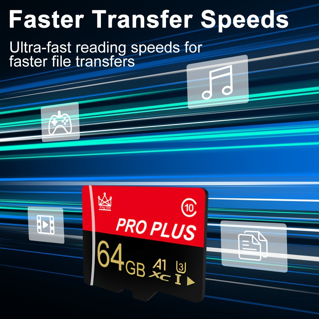 High-speed memory cards available in various capacities with adapter for multiple devices - store your files securely.