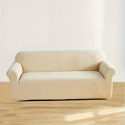 Stretch Sofa Cover with Embossed Design, Fits All Furniture in Nordic Minimalist Style.