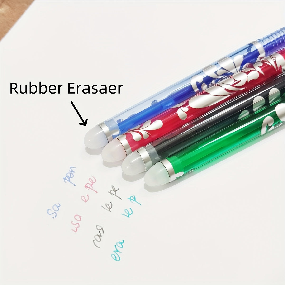 23pcs of 0.5mm Erasable Gel Pens with Fine Point for School and Office Use, Smooth Writing, Oval Body with Click-Off Cap