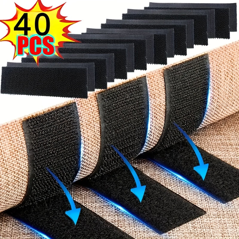 Rectangular carpet fixing stickers with high viscosity for non-slip grip on car and household floor mats. Available in 10 pairs, 20 pairs, and 50 pairs.