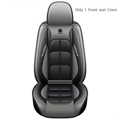 Premium PU leather car seat cover for sedans & SUVs in stylish red & black design with "Original" script. Durable, comfortable, and fits cars perfectly. Upgrades vehicle interior with