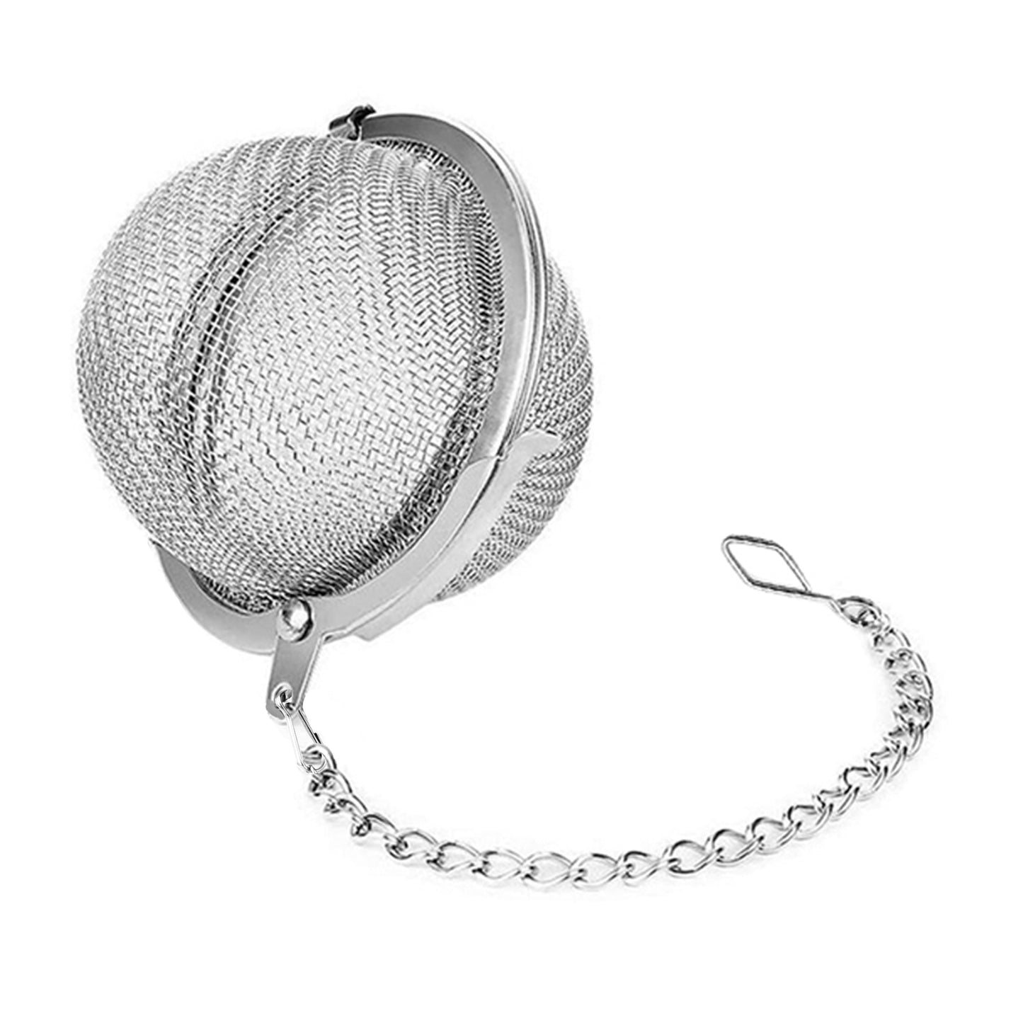 Stainless Steel Mesh Tea Ball, 1 Piece (Available in 5 Sizes: 4.32-8.38 cm) - Tea Strainer for Loose Leaf Tea - Premium Tea Infuser - Upgrade for Seasoning Herbs, Spices, and Seasonings