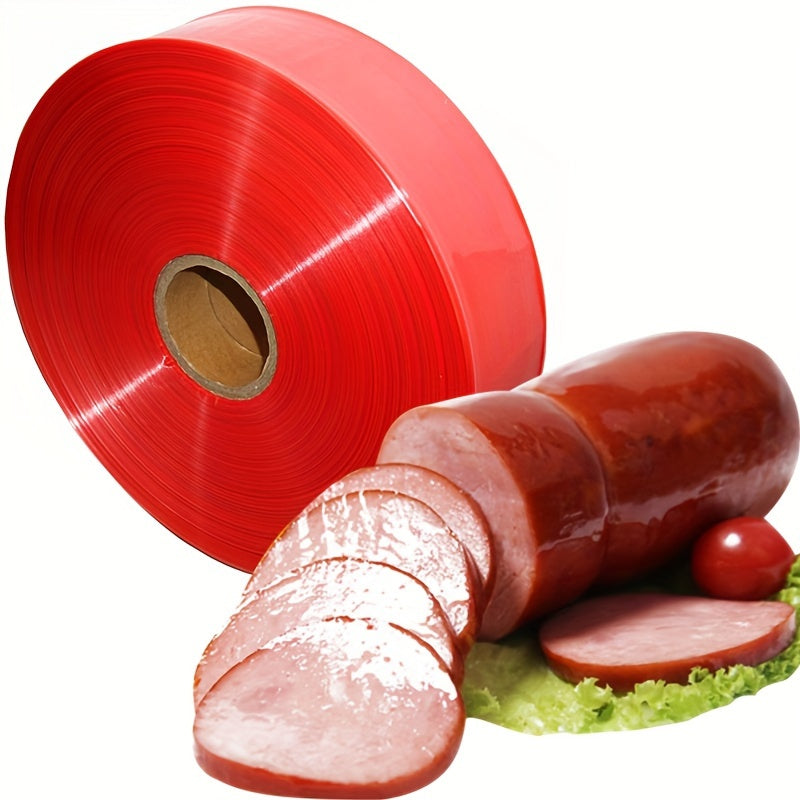 SISCCI offers a durable plastic sausage casing that is resistant to high temperatures. Available in lengths of 1, 5, or 10 meters with a diameter of 55mm, this food-safe casing is perfect for sausage making and meat preservation. Use it for sausage, ham