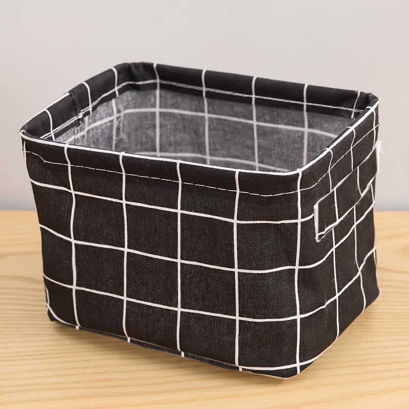 Multipurpose foldable storage organizer with handle. Waterproof and dustproof. Ideal for organizing underwear, socks, cosmetics, and more in the bathroom.