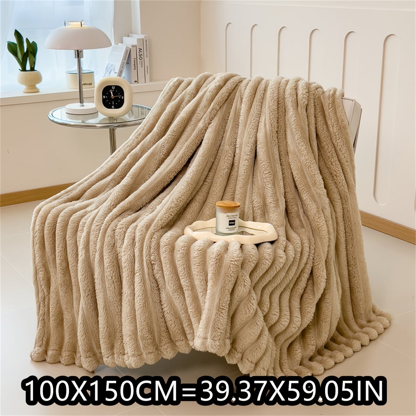 Indulge in the luxury of a Soft Plush Faux Rabbit Blanket - Cozy, Warm, and Stylish for Home, Work, or On the Go - Perfect Gift for Any Occasion