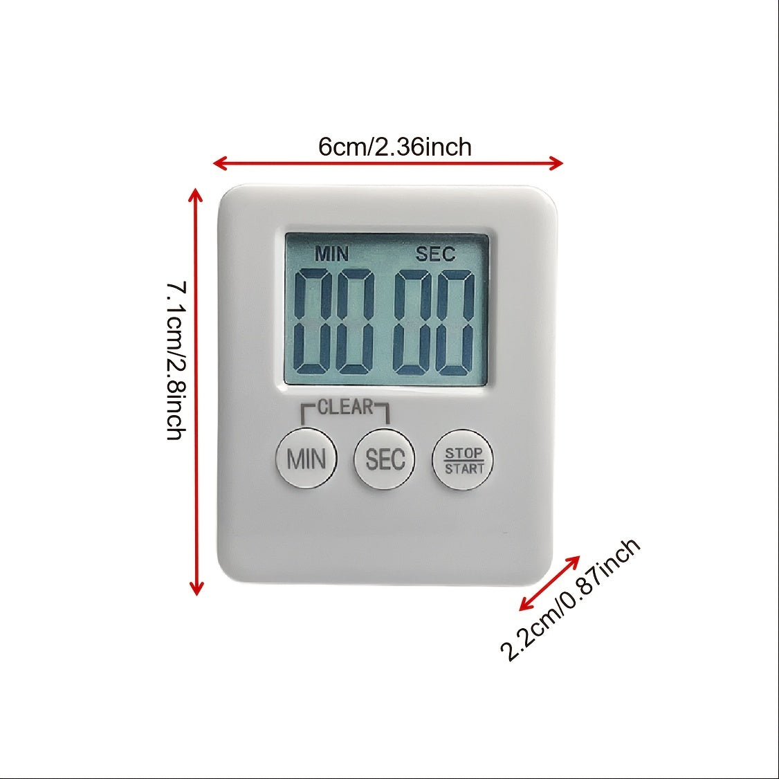 1 piece of the multi-functional Timer, which serves as a student time manager, as well as a kitchen or bedroom timer. It also functions as a reminder clock and alarm clock. This timer promotes time management and self-discipline. It is a useful kitchen