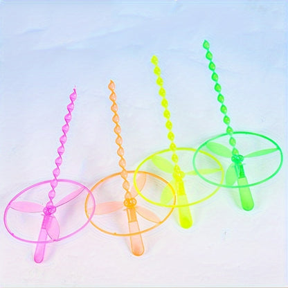 40 pieces pack of Flying Fairy hand push and rotate disc helicopter toy, perfect for outdoor camping and lawn games. Ideal for parties, festivals, and birthdays.