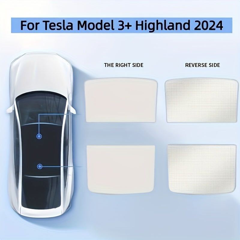 Sunshade Energy Shield for Tesla Model Y/3, retractable and suitable for models 2019-2024, blocks harmful UV rays.