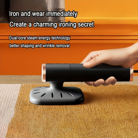 Introducing the USB-Powered Mini Iron, a convenient handheld garment steamer perfect for fabrics such as knits, synthetic fibers, linen, and silk. This portable steamer is ideal for use at home or while traveling for business, making it a versatile gift