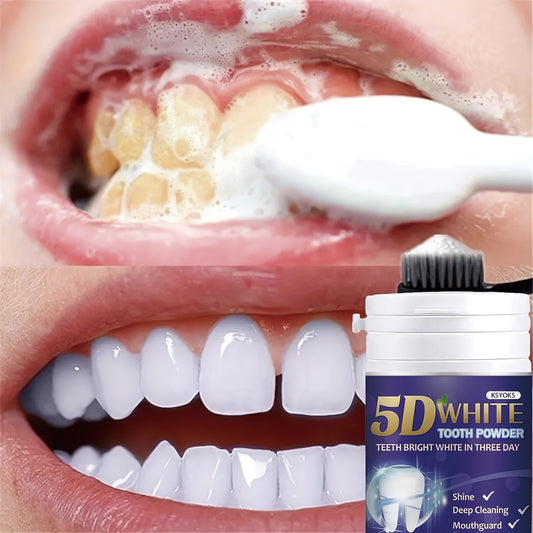 KOXIte 5D Teeth Whitening Tooth Powder - Gentle, deep cleansing toothpaste that freshens breath, perfect for daily use and travel.