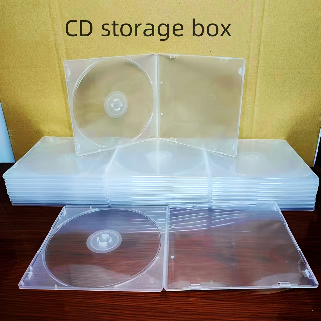 12/6 pieces of No-Brand Style Transparent Square PP CD Storage Box - A must-have for Star Chasers. This transparent standard CD box is perfect for storing albums and covers.