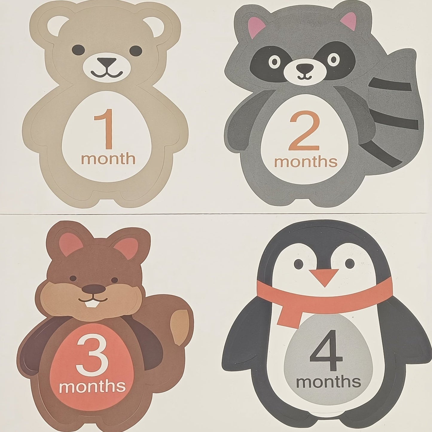 Set of 12 Milestone Signs, Monthly Stickers, Monthly Cards, First Year Growth Cards, Photo Props, Pregnancy Journey Milestone Markers, Photography Props