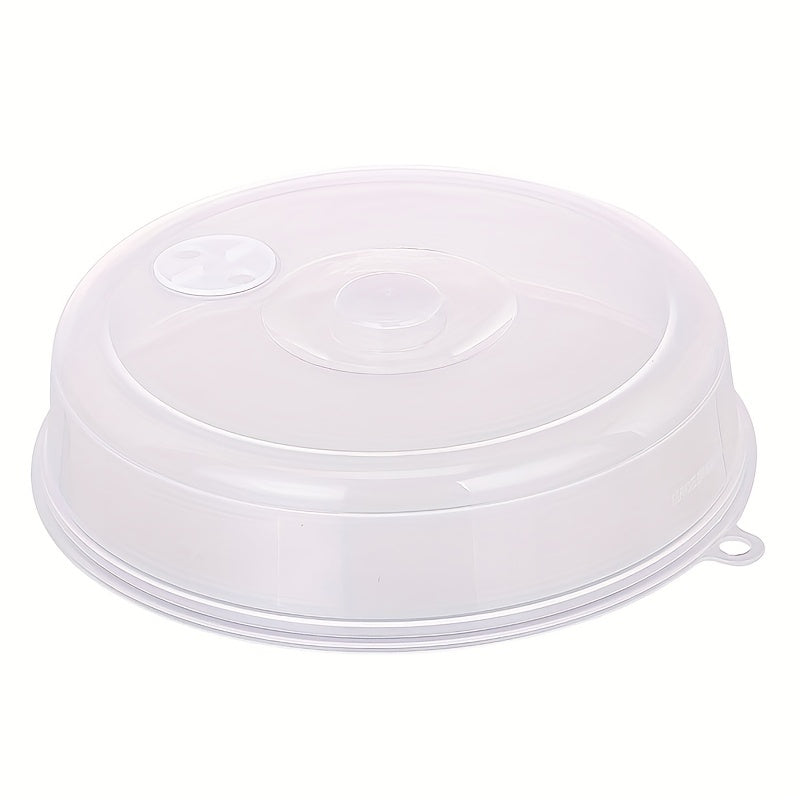 Two pieces of microwave oven fresh-keeping covers that also double as anti-splash bowl covers made of transparent plastic, ideal for maintaining freshness in the kitchen and household.