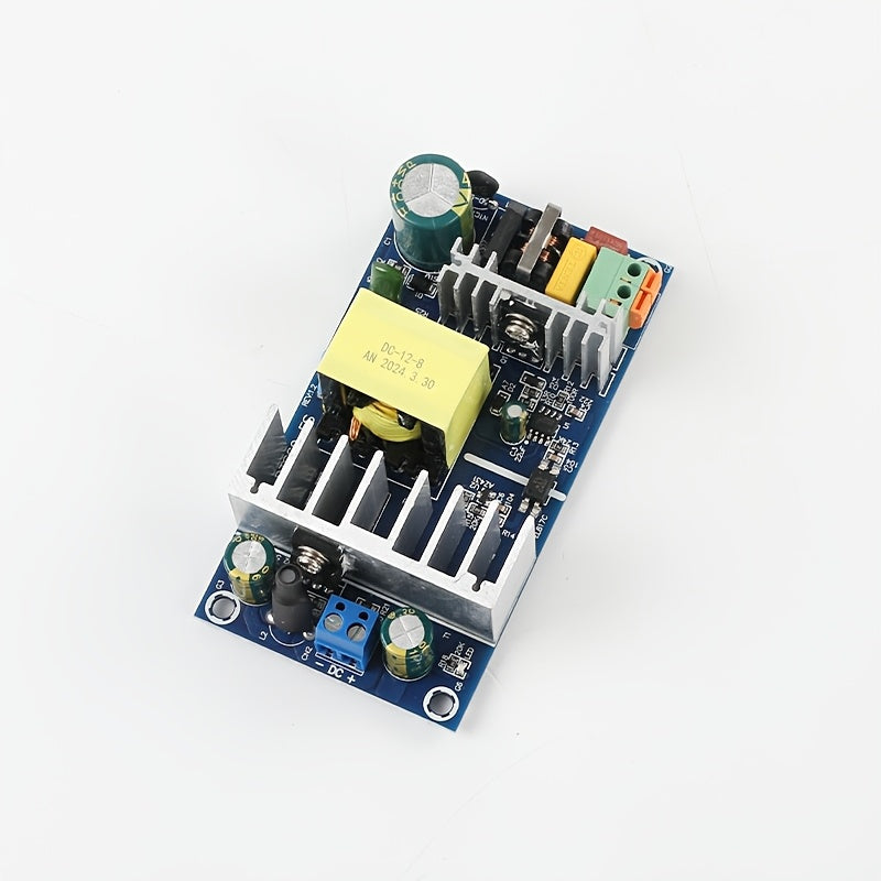 High-power switching power supply module with AC220V input and DC5V12V output options, with built-in boards available in various current capacities.