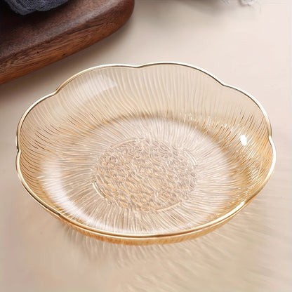 Luxurious crystal-textured plastic fruit bowl for living room decor.