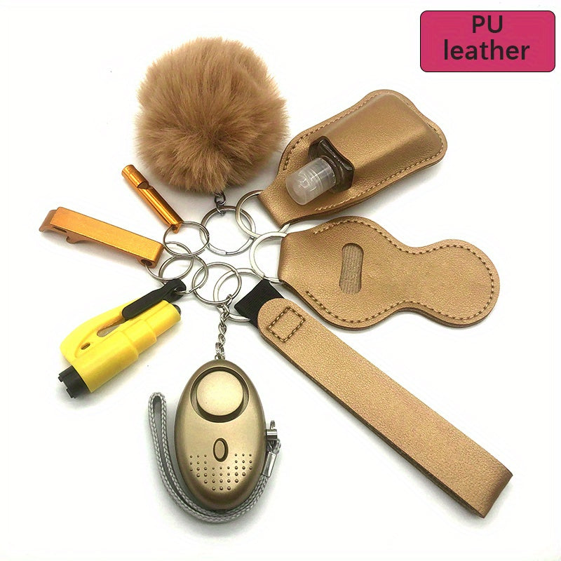 Women's PU leather self set security personal protection for women