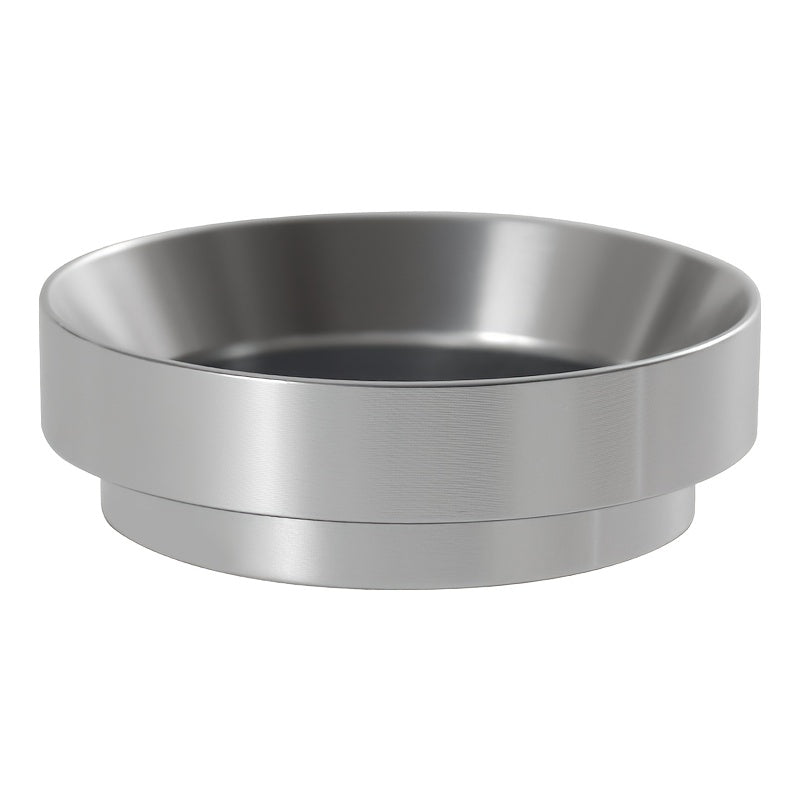 Durable Espresso Barista Tool: Aluminum Alloy Magnetic Round Ring Coffee Dosing Ring for 51mm, 53mm, and 58mm.